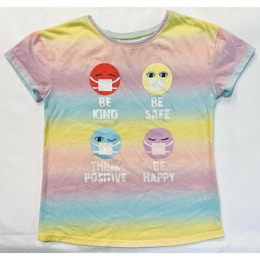 365 Kids from Garanimals emoji tie dye t-shirt - size 6